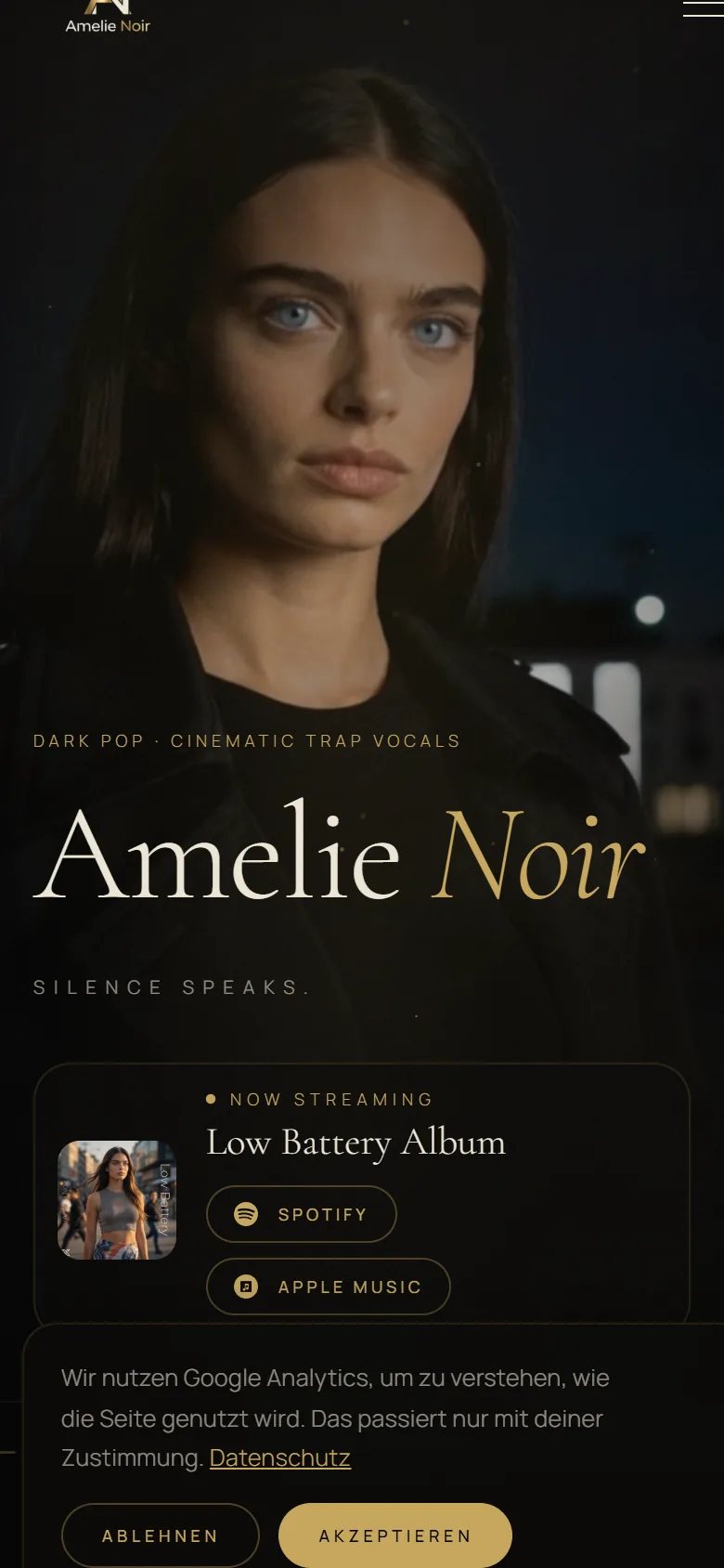 Amelie Noir — Handy-Ansicht