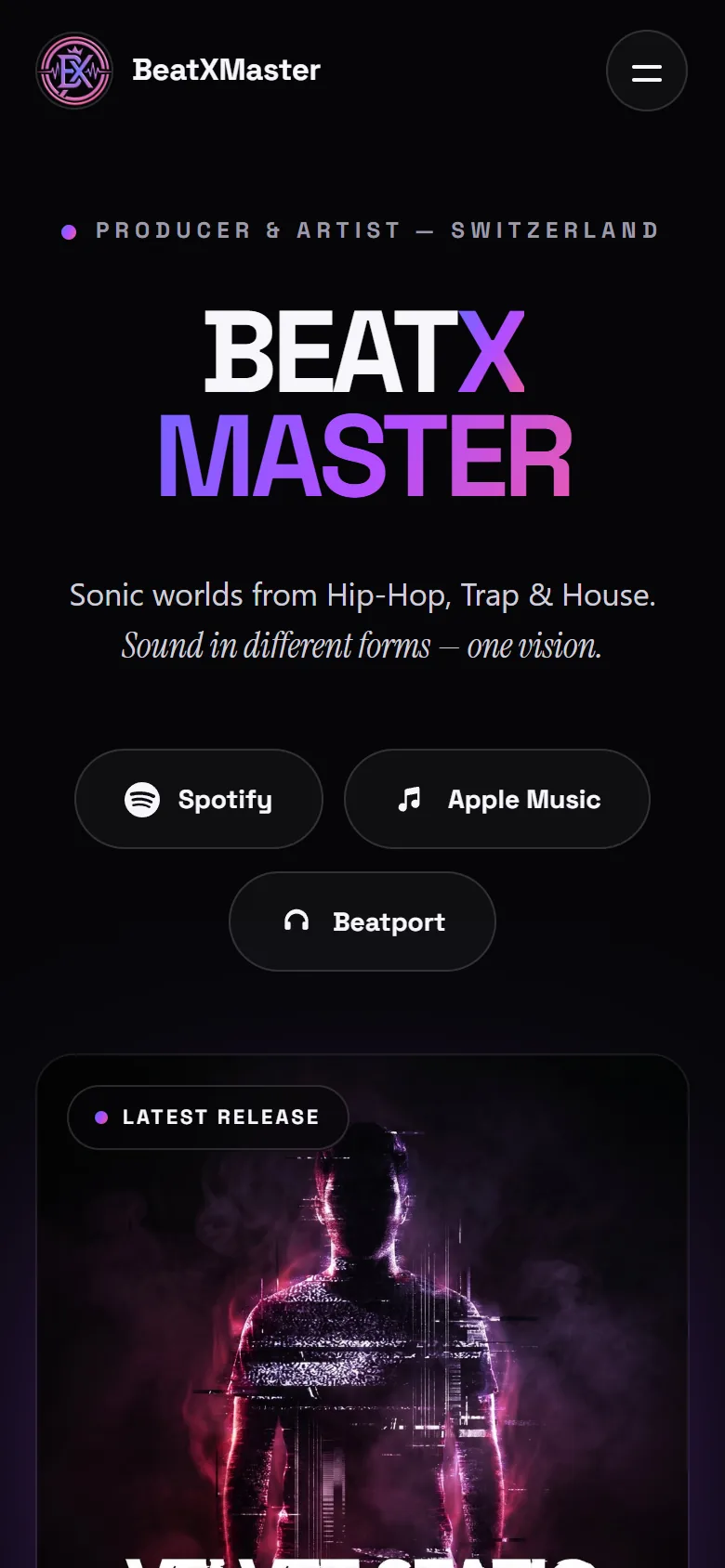 BeatXMaster — Handy-Ansicht